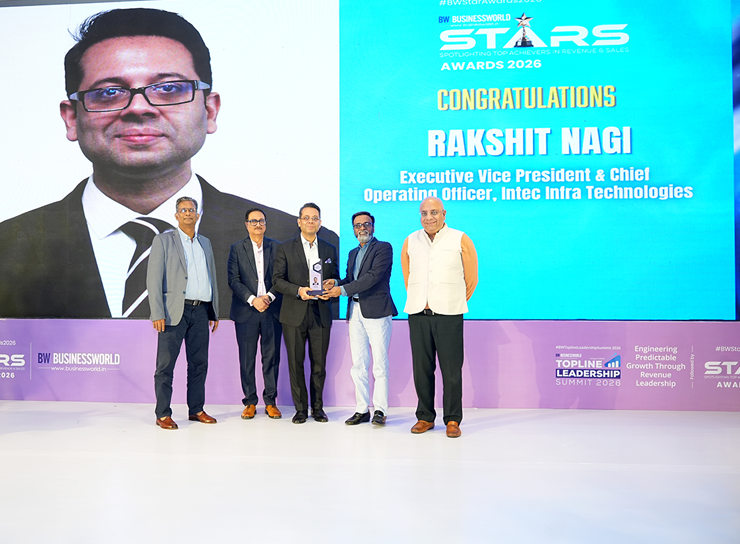 Intec Infra Technologies’ VP & COO, Rakshit Nagi, Honoured at BW Businessworld STARS Awards 2026